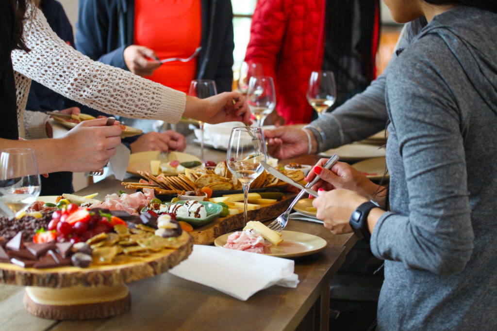 Group tastings at The Roost Winery, Blue Mountains