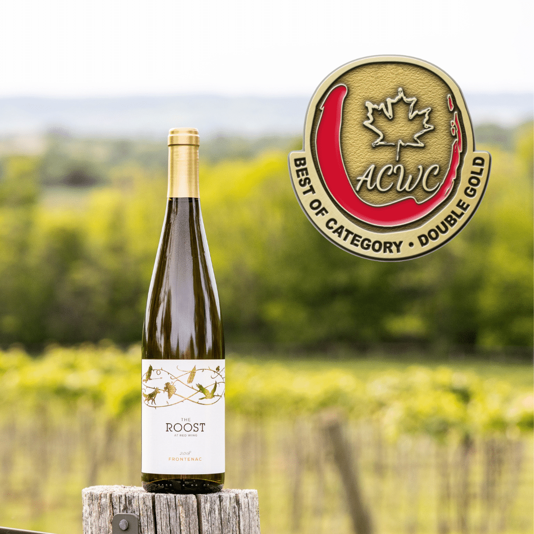 Double Gold Medal for 2021 Frontenac from The Roost Winery in The Blue Mountains